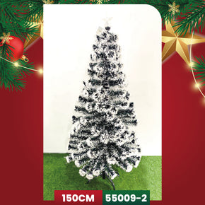 ÁRBOL DE NAVIDAD VERDE CON BLANCO 150cm