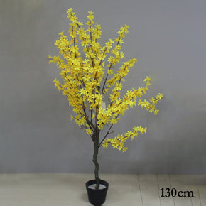 ARBOL DE FLOR CEREZO AMARILLO 130cm