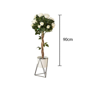 ARBOL DE FLOR ROSA BLANCA 90cm