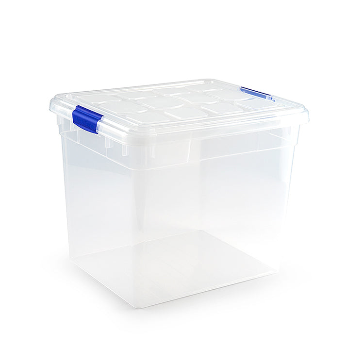 Cajas de Almacenaje Transparentes – Cajas Organizadoras de Plástico con  Tapa, Unidad (60L)