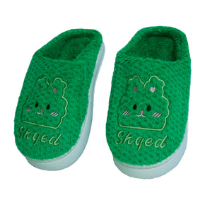 PANTUFLAS PARA MUJER VERDE