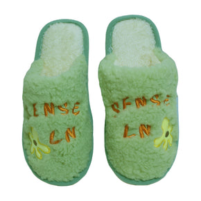 PANTUFLAS PARA MUJER VERDE