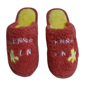 PANTUFLAS PARA MUJER ROJO