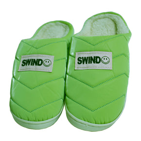 PANTUFLAS PARA MUJER VERDE