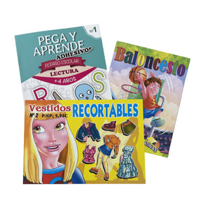 Pack Educativo de 3 Libros para Recortar y Pegar #2