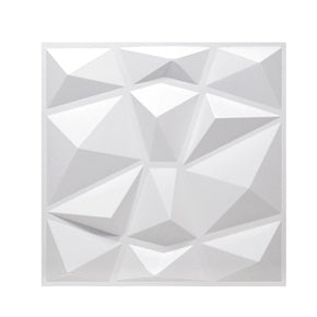Panel Decorativo de PVC 3D D094 - Blanco
