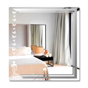 Espejo Decorativo Led Mariposas 60x80cm