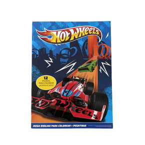 Libro para Colorear de Hot Wheels 12 Páginas para Niños