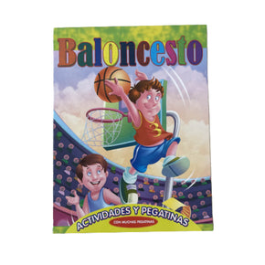 Libro Didáctico de Actividades y Pegatinas de Baloncesto #02