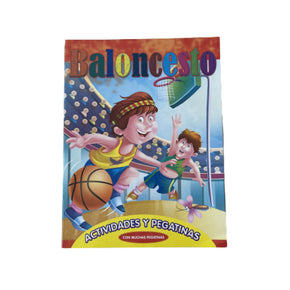 Libro Didáctico de Actividades y Pegatinas de Baloncesto #03