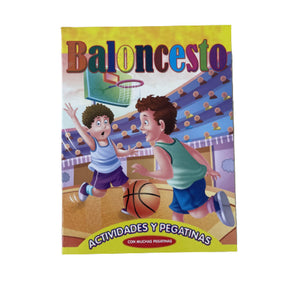 Libro Didáctico de Actividades y Pegatinas de Baloncesto #04