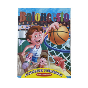 Libro Didáctico de Actividades y Pegatinas de Baloncesto #01