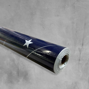 Rollo Papel Autoadhesivo Azul Oscuro con Estrellas 45cm x 10m