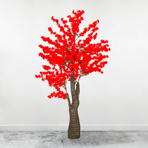 Árbol Sakura Artificial de Color Rojo 175cm