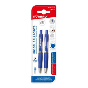 Mini Bolígrafo Tinta Gel Azul x2 Unidades