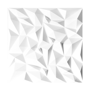 Panel Decorativo de PVC 3D D101 - Blanco