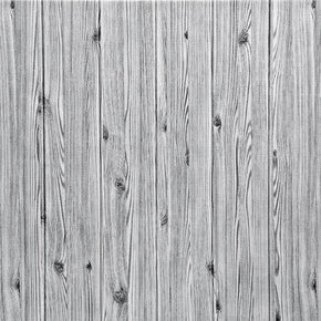 Papel Tapiz Decorativo 3D Autoadhesivo Madera Blanca con Gris 70x77cm